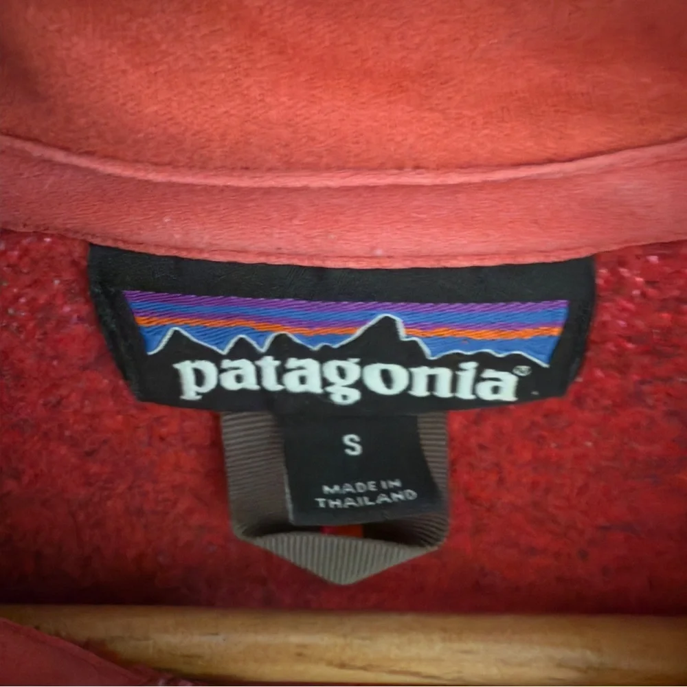 Patagonia Better Sweater 1/4 zip in Red Size: Small - Picture 4 of 5